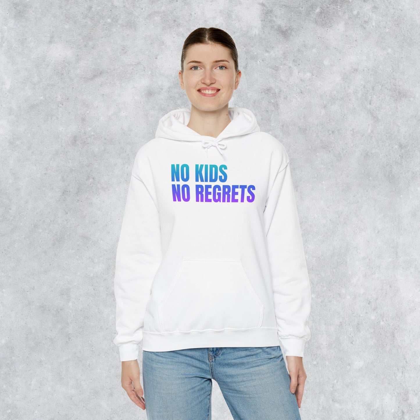 Unisex Hoodie: No Kids No Regrets