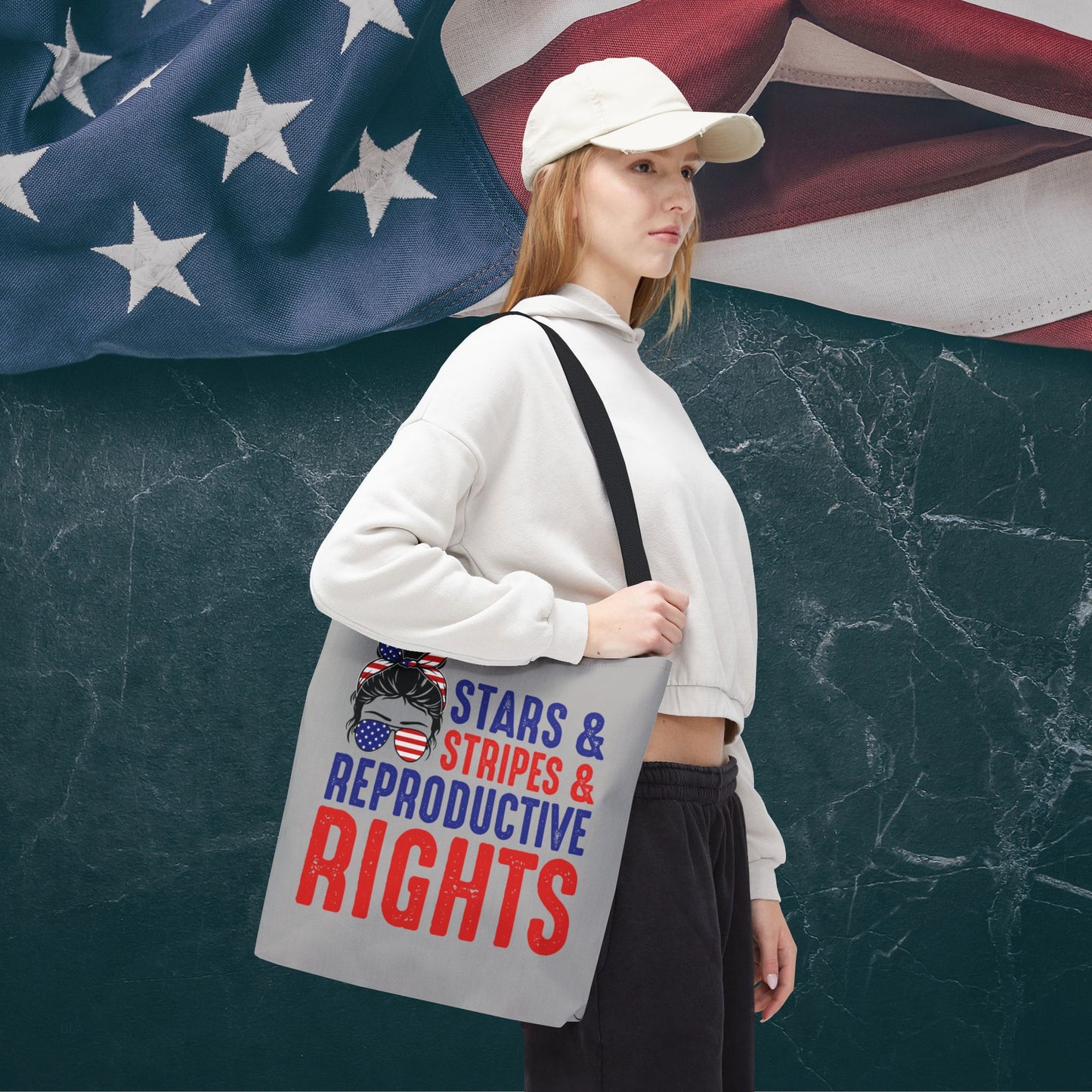 The Ultimate Patriotic Tote Bag: Stars, Stripes & Reproductive Rights