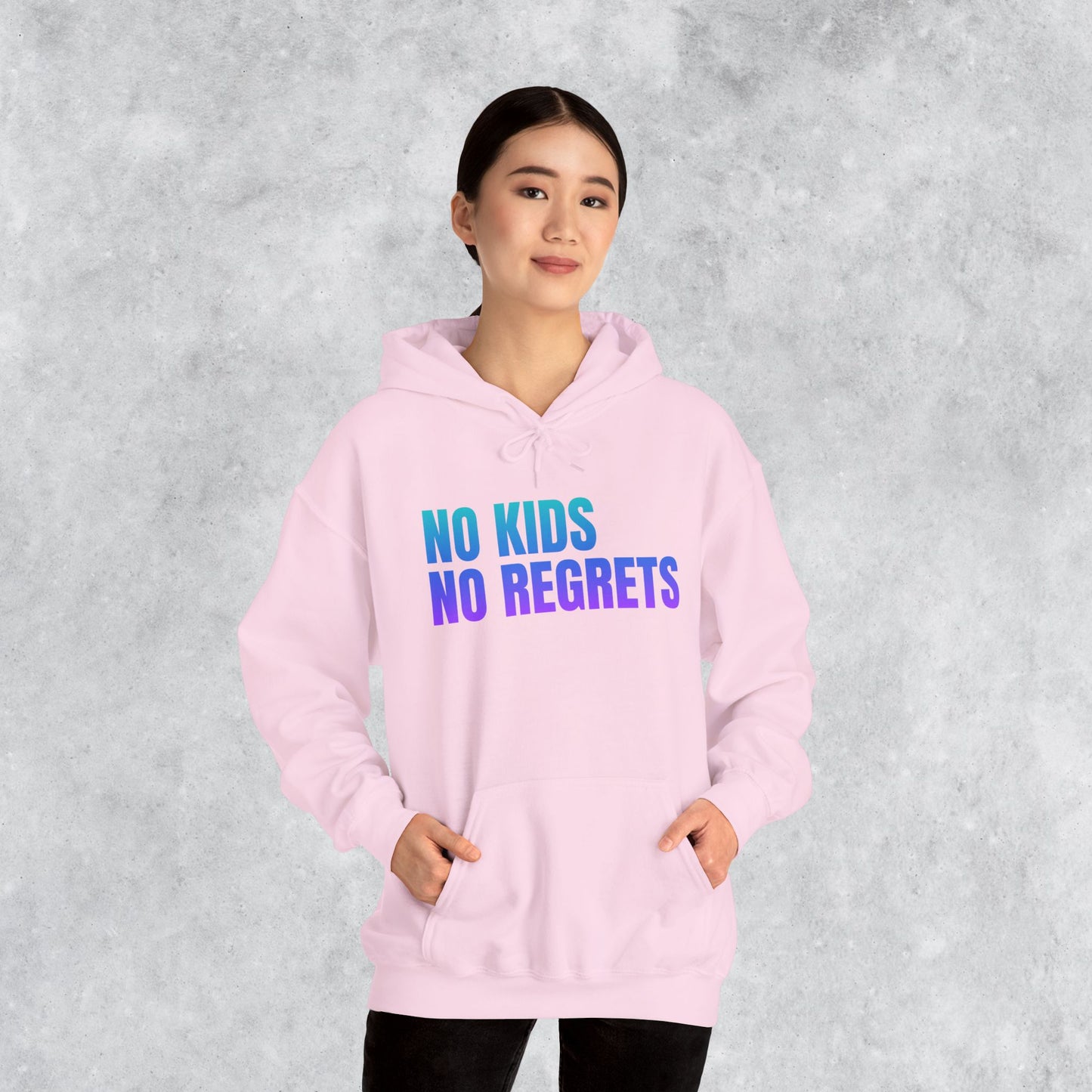Unisex Hoodie: No Kids No Regrets