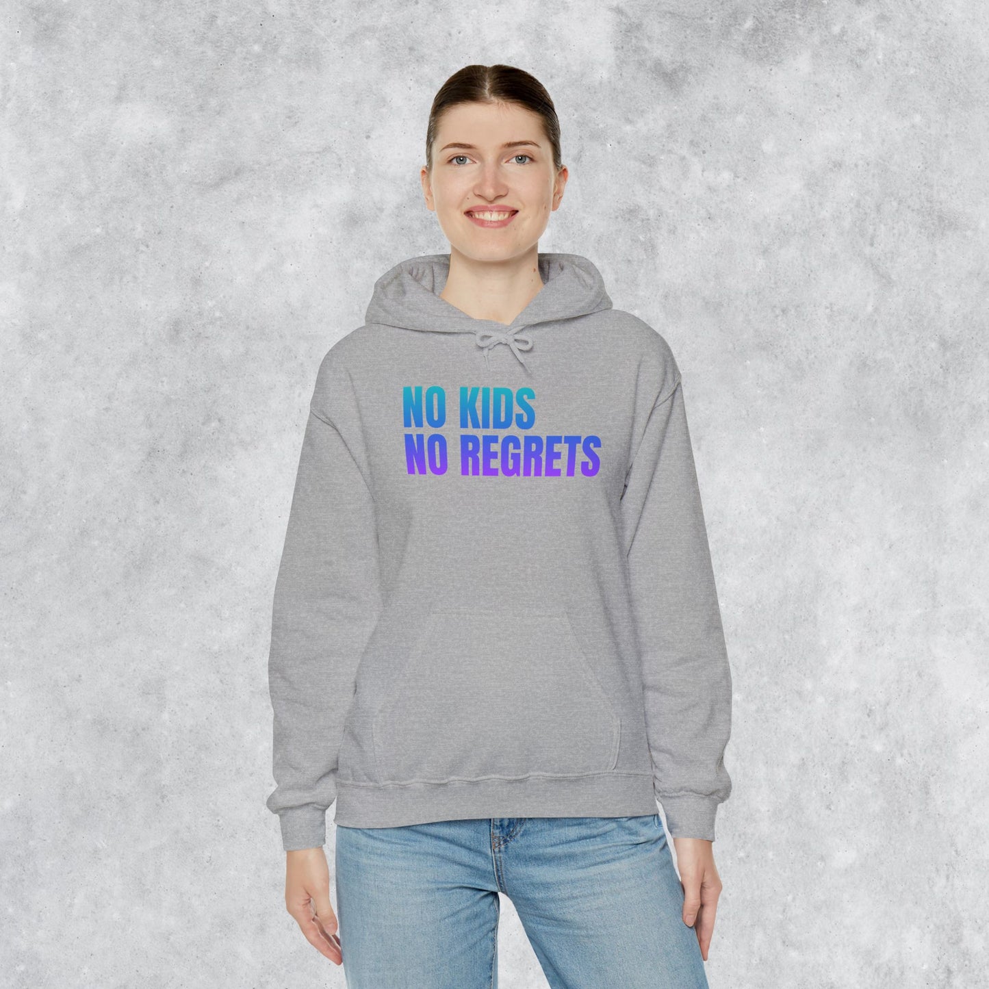 Unisex Hoodie: No Kids No Regrets