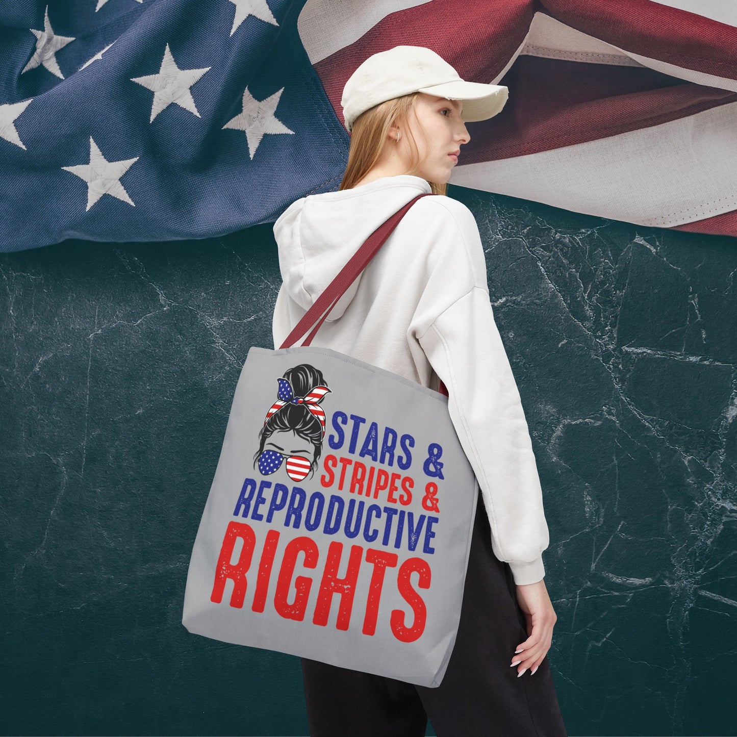 The Ultimate Patriotic Tote Bag: Stars, Stripes & Reproductive Rights