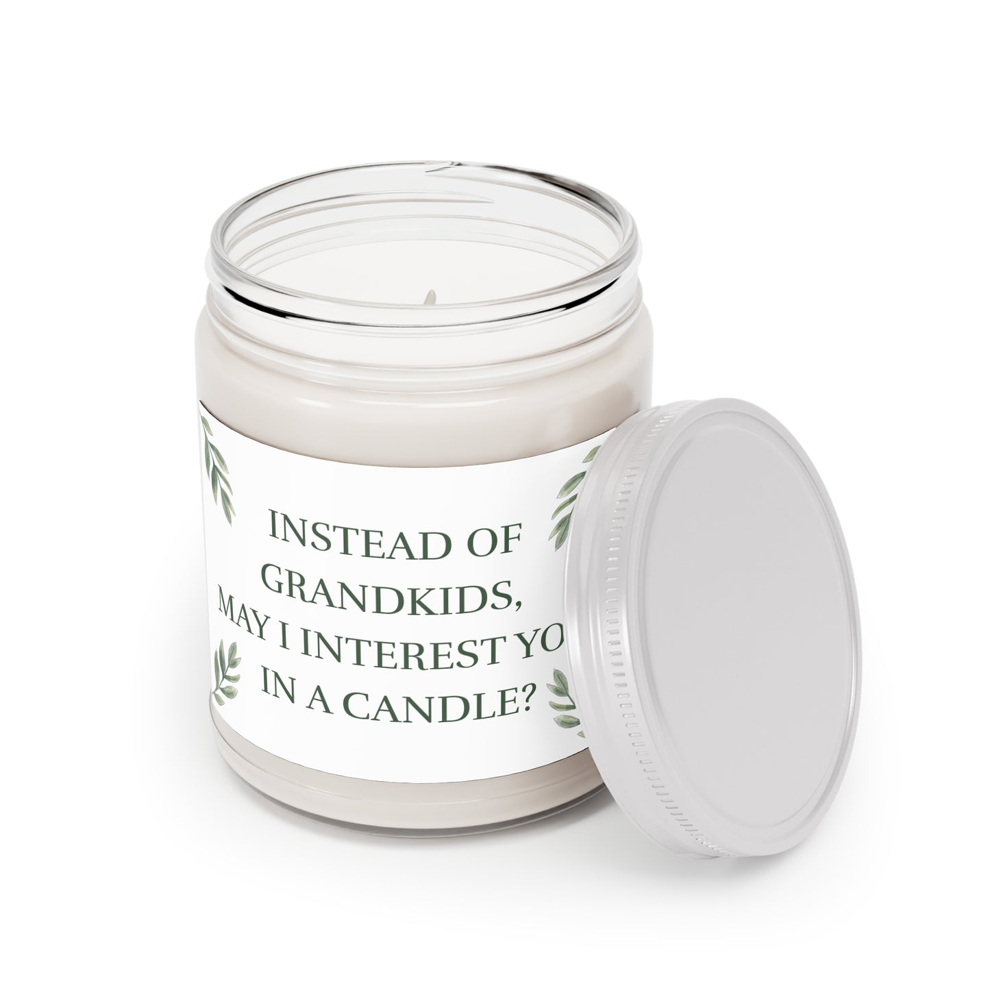 Funny Scented Candle: Instead of Grandkids, May i Interest You in a Candle ?