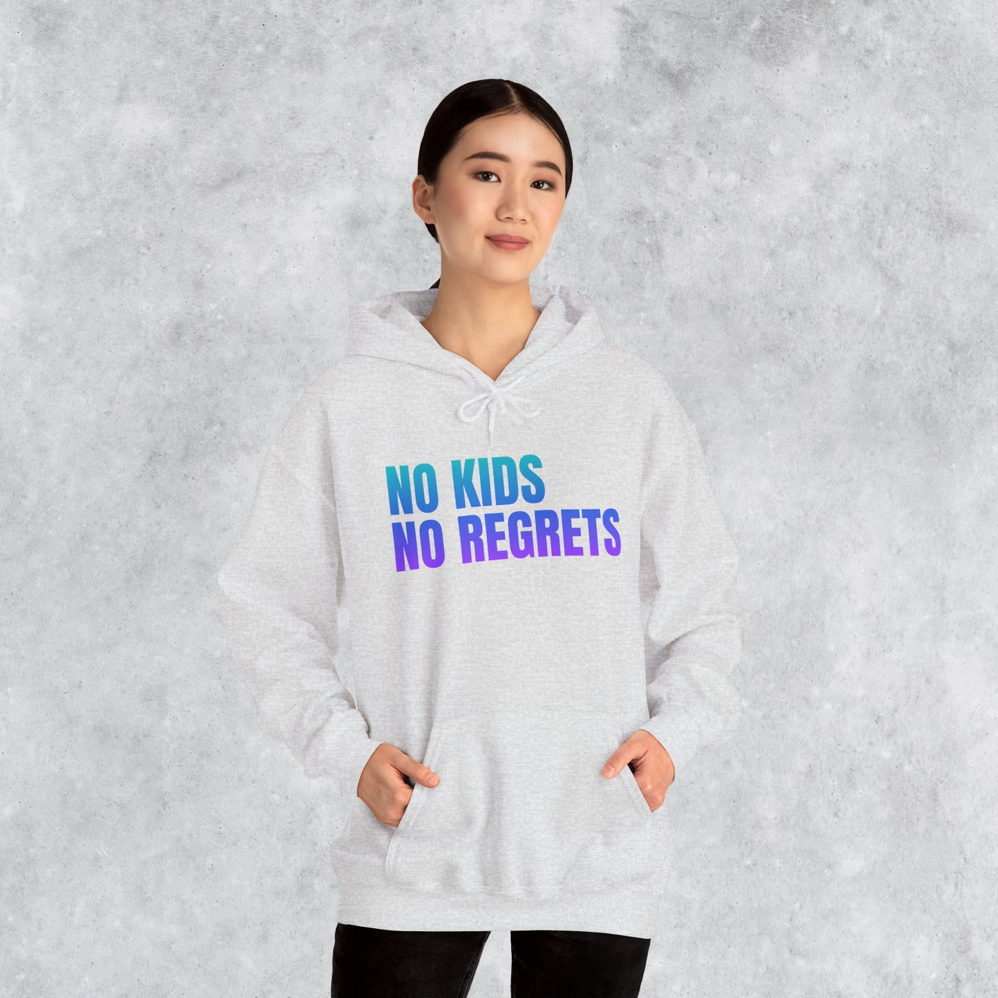 Unisex Hoodie: No Kids No Regrets