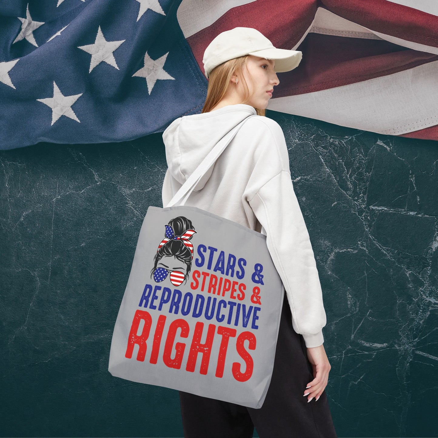 The Ultimate Patriotic Tote Bag: Stars, Stripes & Reproductive Rights