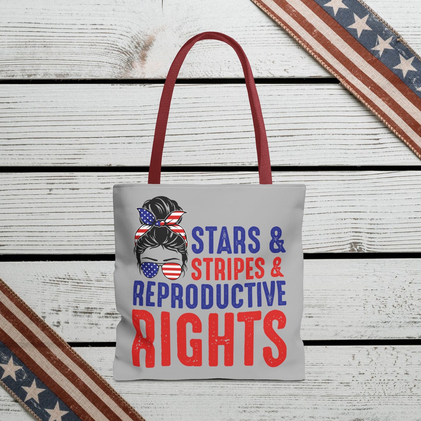 The Ultimate Patriotic Tote Bag: Stars, Stripes & Reproductive Rights