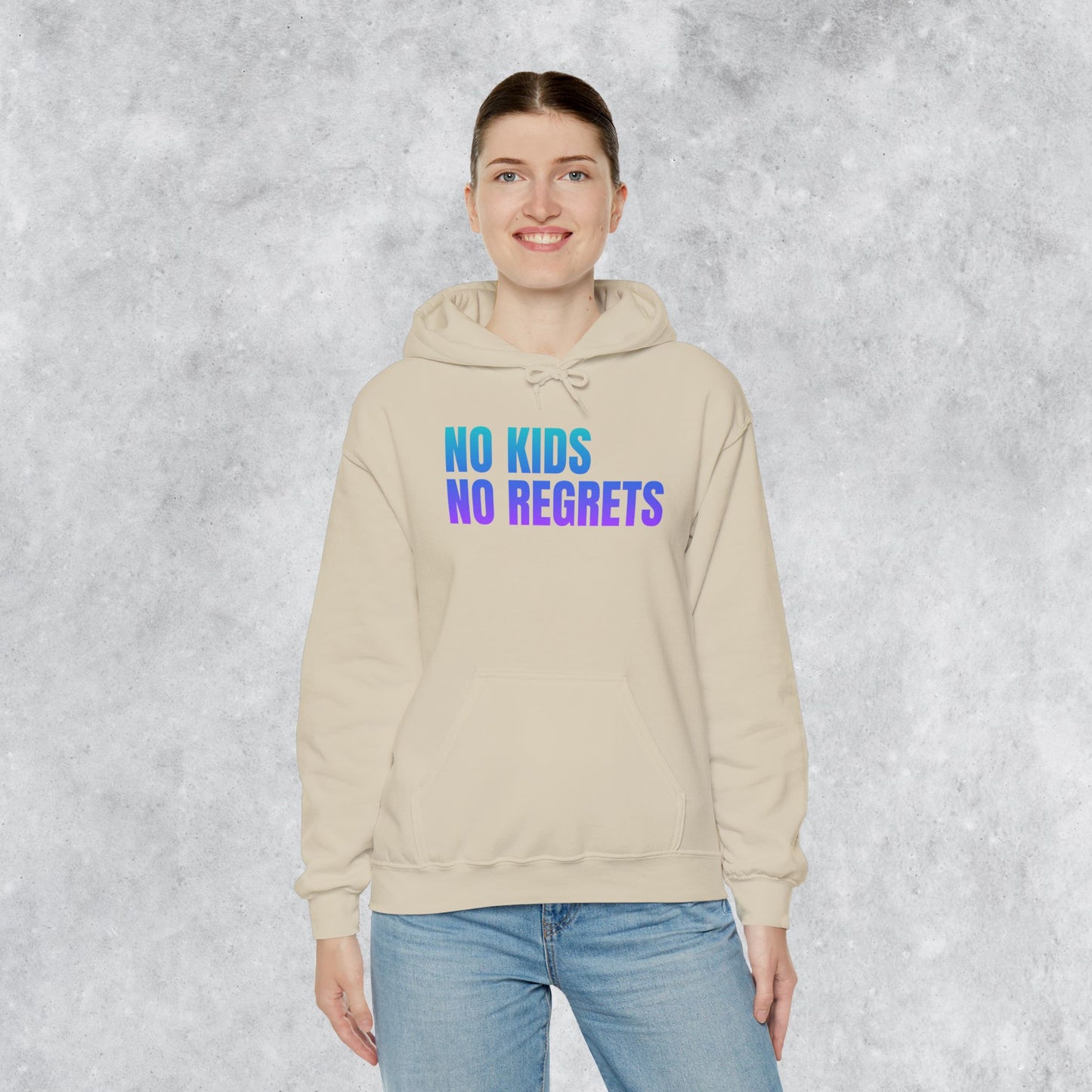 Unisex Hoodie: No Kids No Regrets
