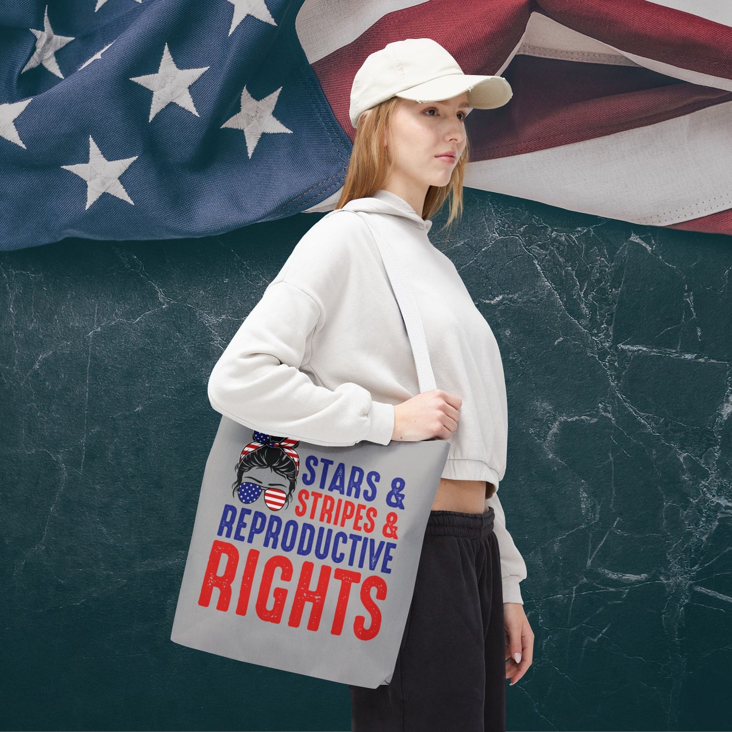 The Ultimate Patriotic Tote Bag: Stars, Stripes & Reproductive Rights