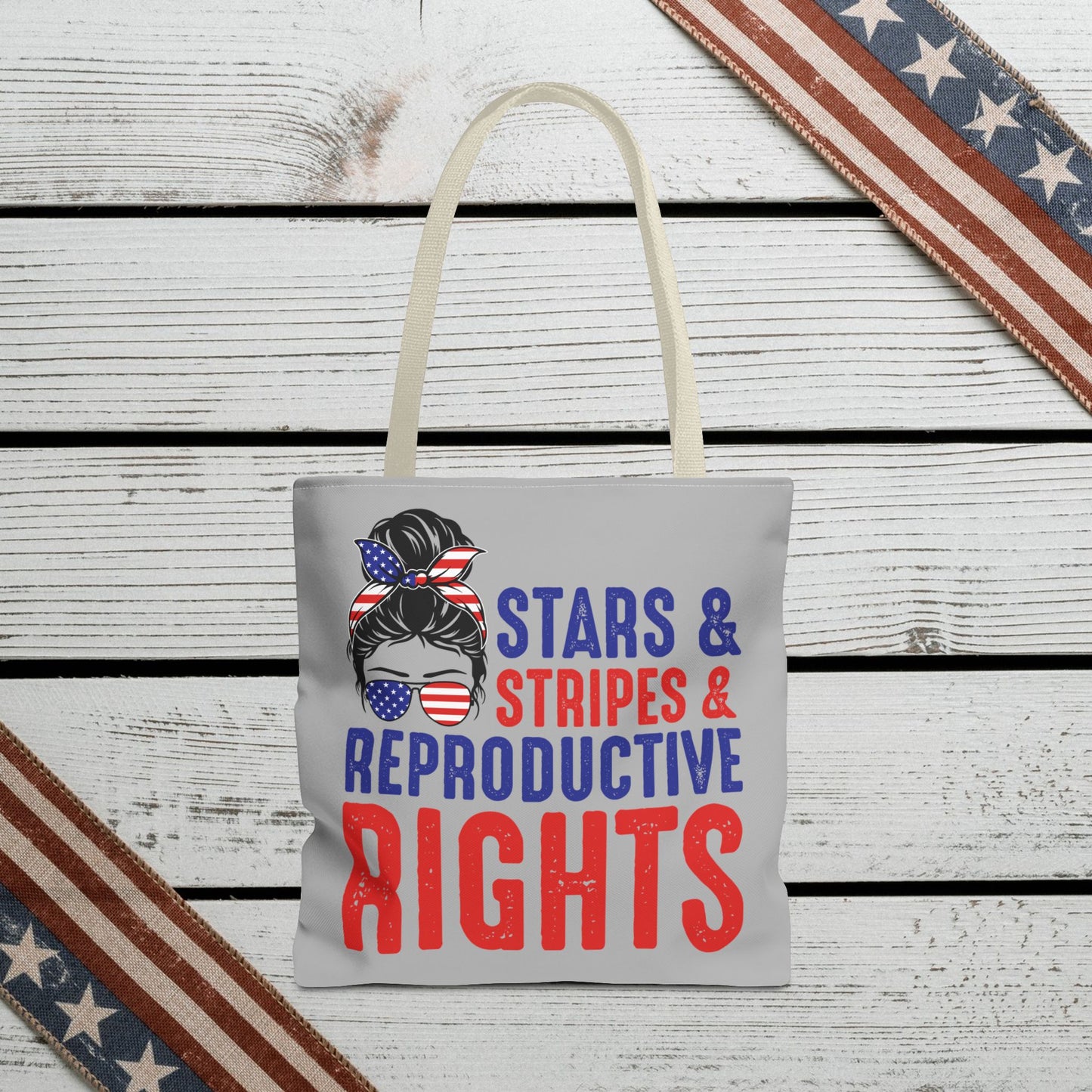 The Ultimate Patriotic Tote Bag: Stars, Stripes & Reproductive Rights