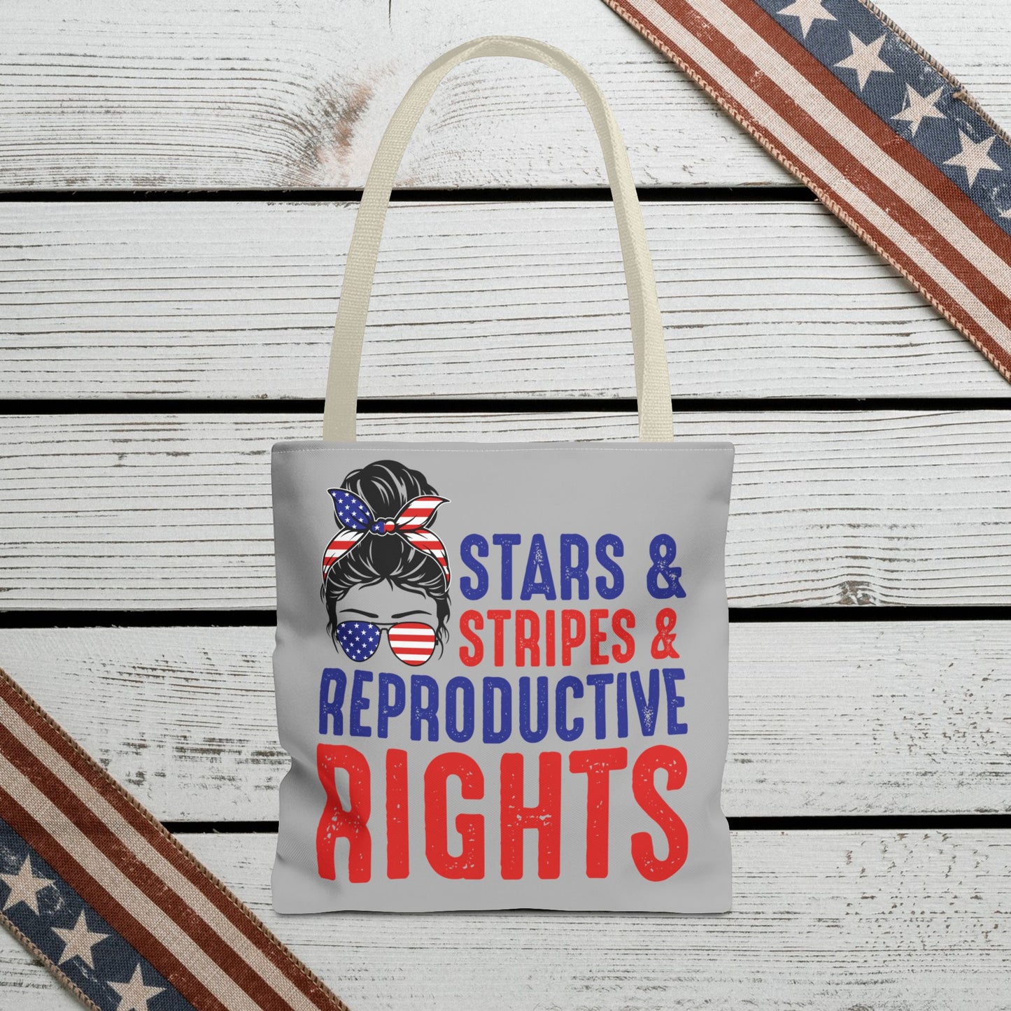 The Ultimate Patriotic Tote Bag: Stars, Stripes & Reproductive Rights