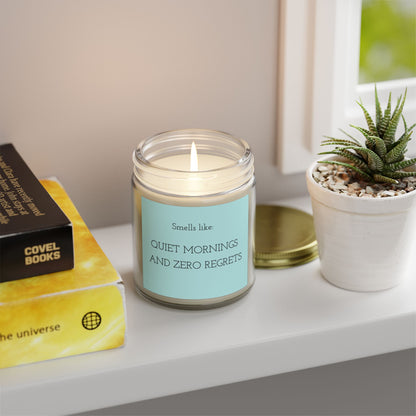 Scented Candles: Smells like Quiet Mornings & Zero Regrets