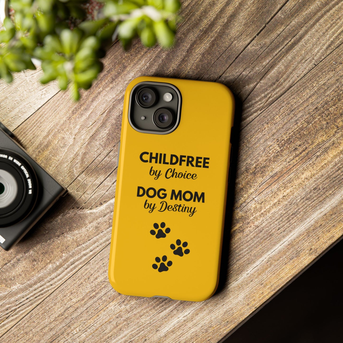 iPhone Case: Childfree by Choice, Dog Mom by Destiny