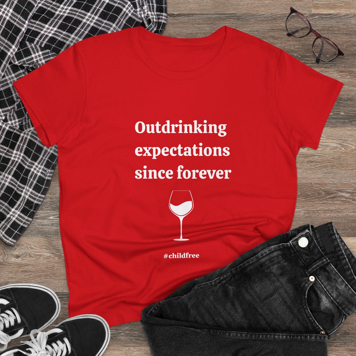 Midweight Cotton Tee: Outdrinking expectations since forever