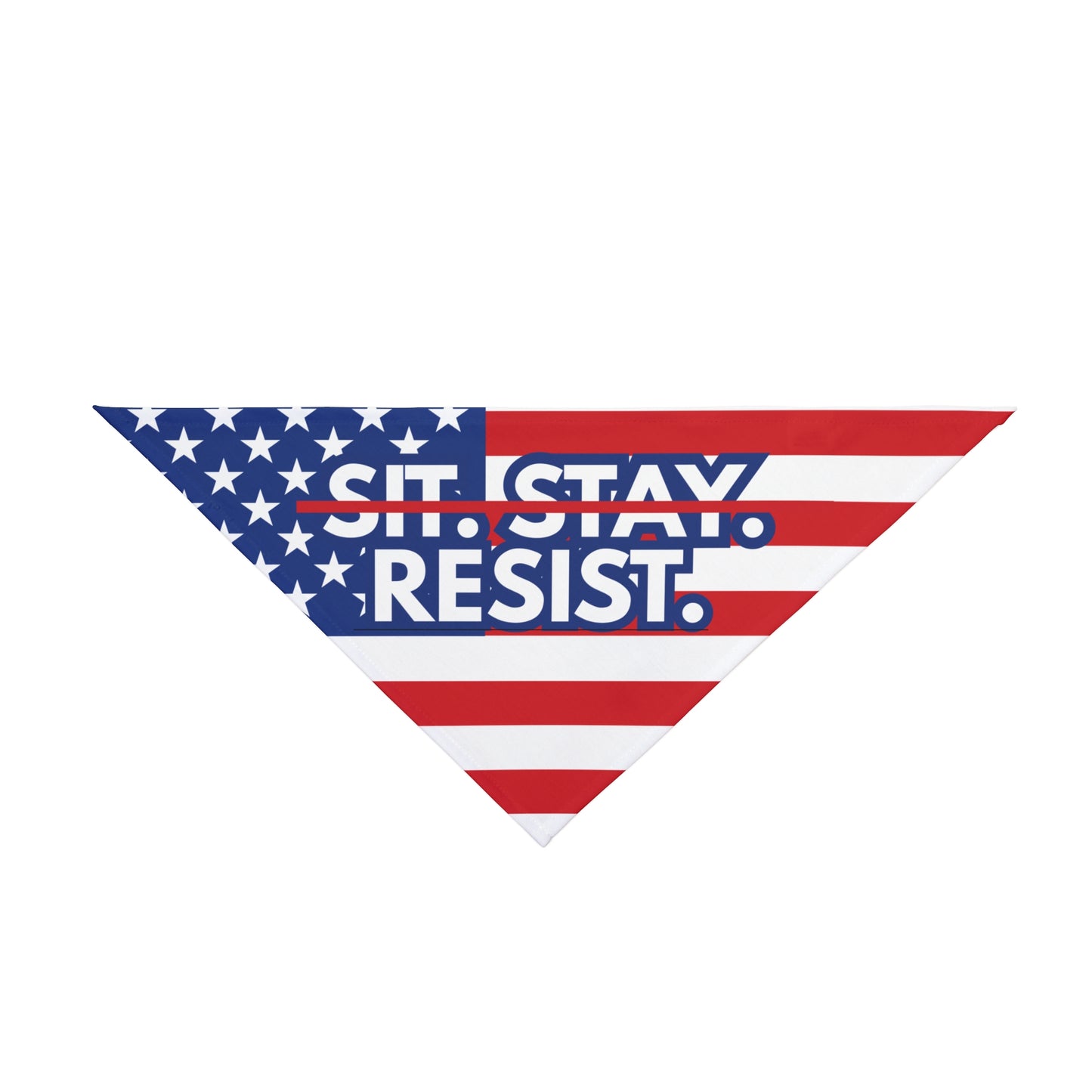 Feminist Dog Bandana: Sit. Stay. Resist