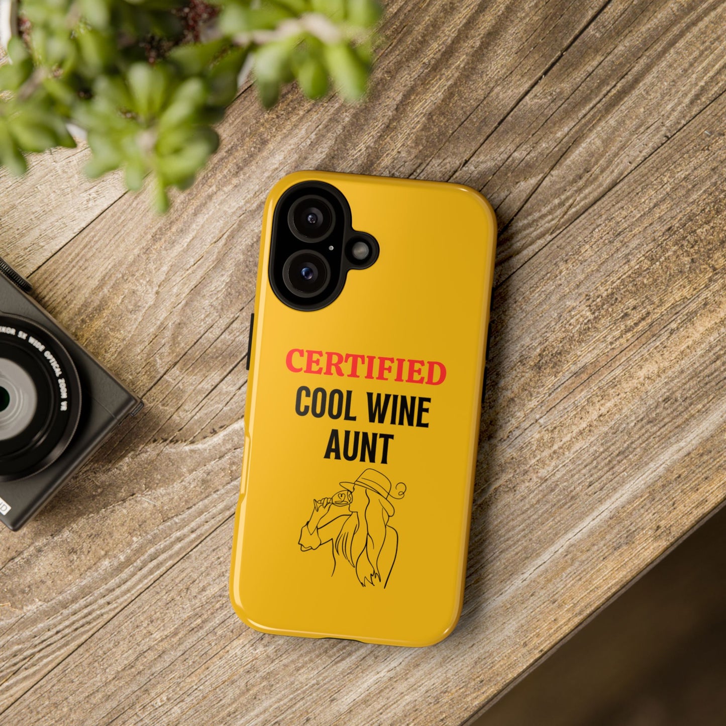 iPhone Case: Certified Cool Wine Aunt