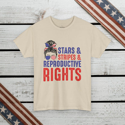 Independence Day T-shirt: Stars&Stripes, Reproductive Rights