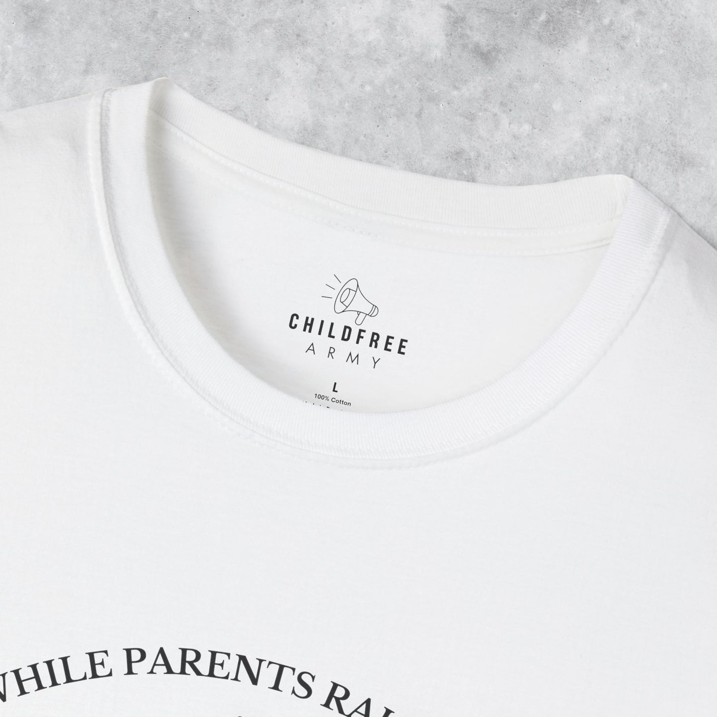 Funny T-shirt: While Parents Raise Kids I Raise a Glass