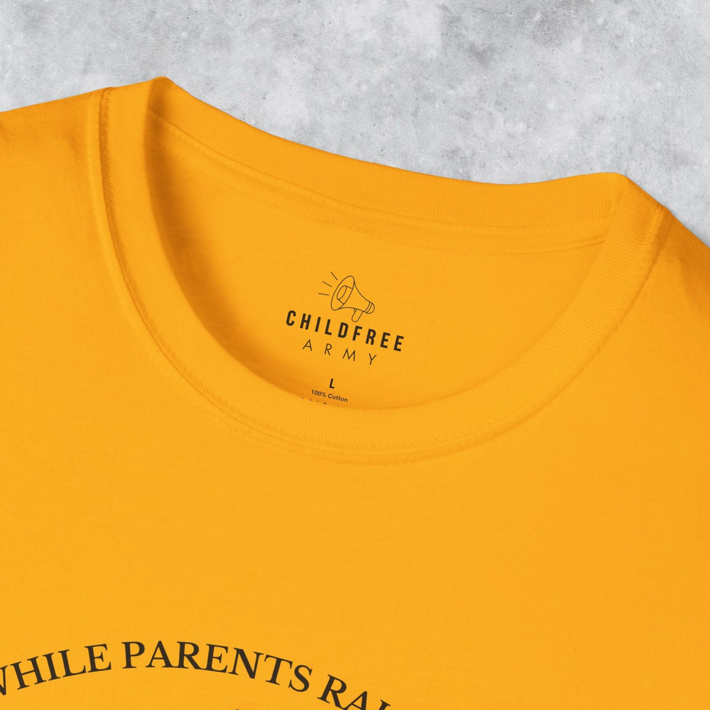 Funny T-shirt: While Parents Raise Kids I Raise a Glass