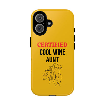iPhone Case: Certified Cool Wine Aunt