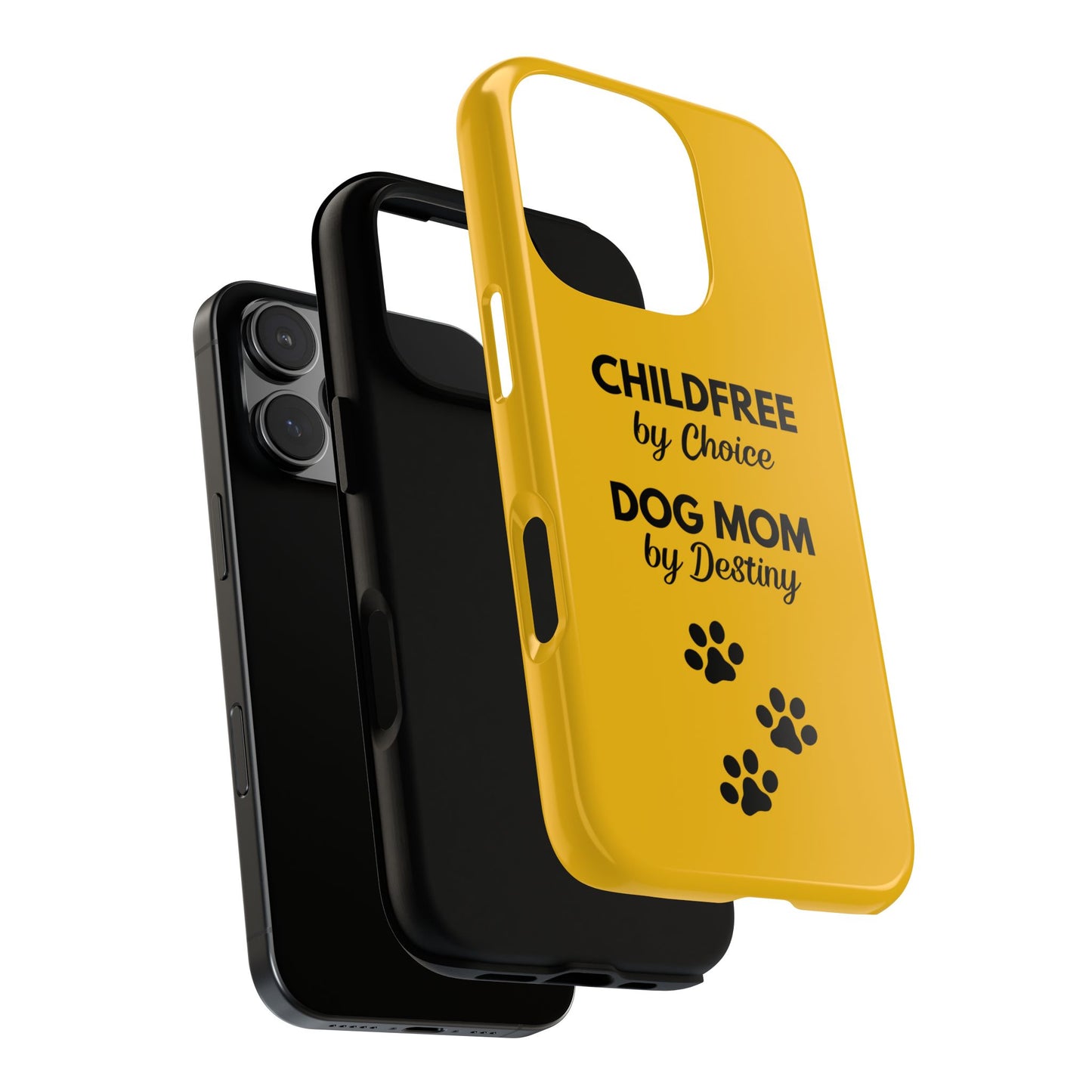 iPhone Case: Childfree by Choice, Dog Mom by Destiny