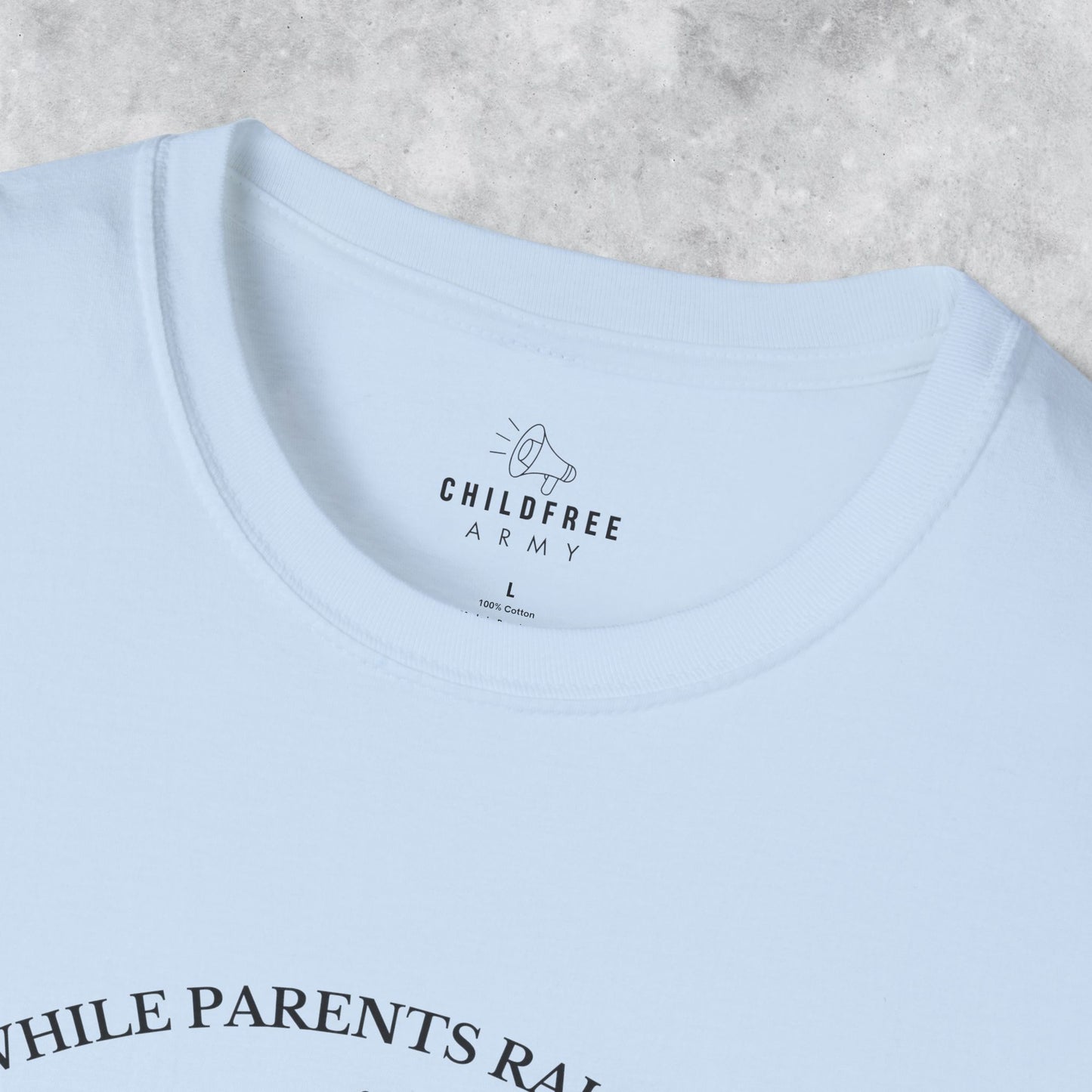 Funny T-shirt: While Parents Raise Kids I Raise a Glass