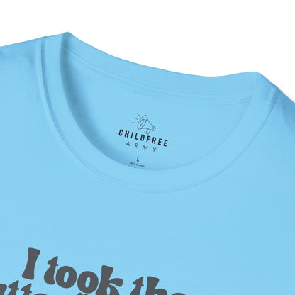 Sarcastic T-shirt: I Took the Batteries Out of My Biological Clock and Put Them in My Vibrator