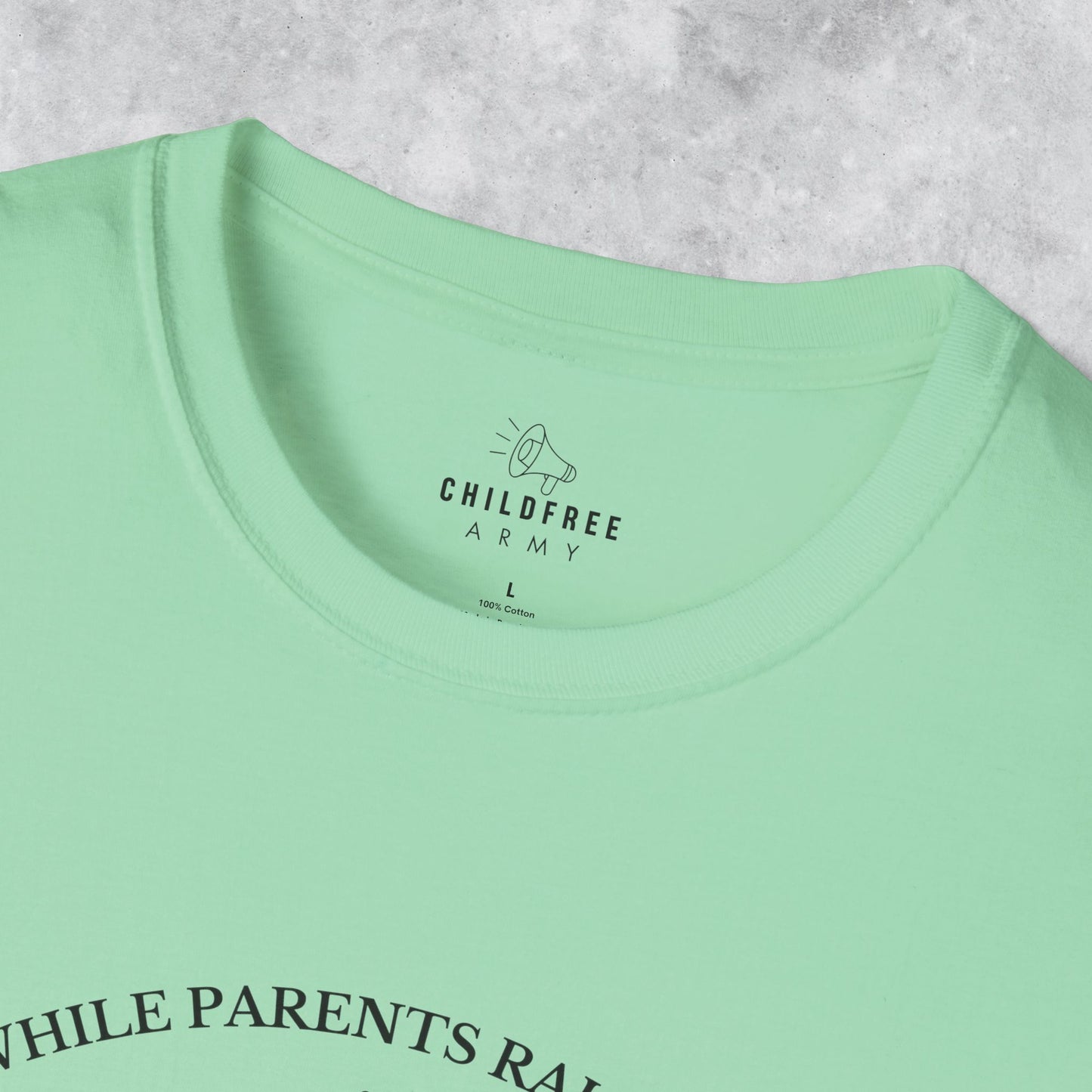 Funny T-shirt: While Parents Raise Kids I Raise a Glass