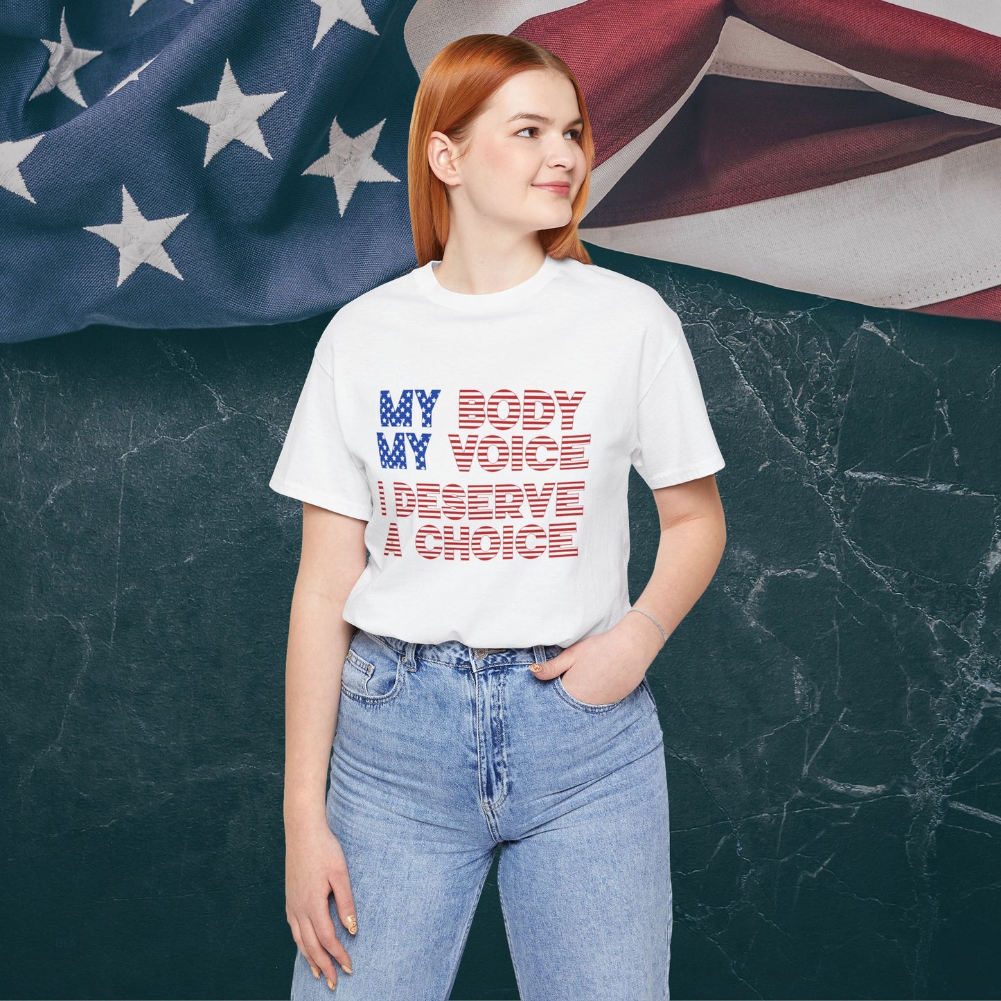 Empowerment Shirt: My Body, My Voice, I Deserve a Choice