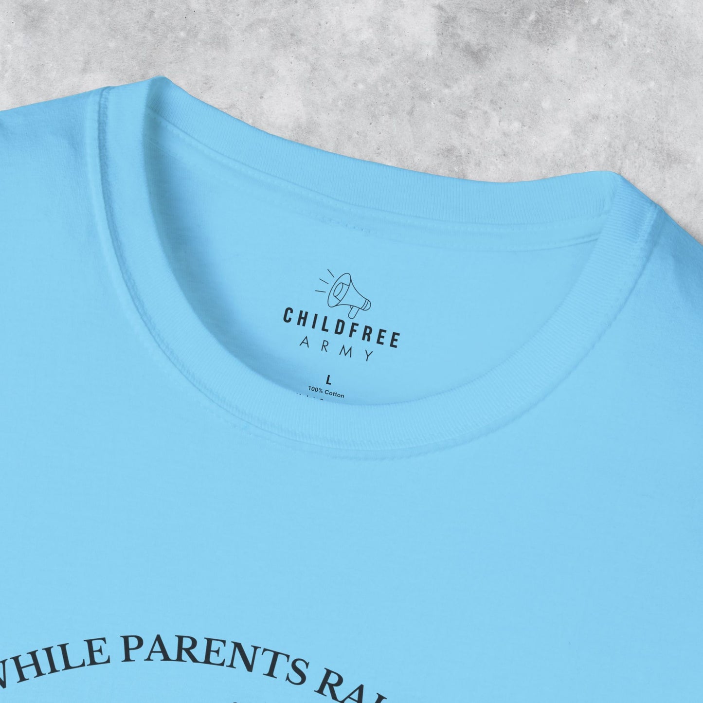 Funny T-shirt: While Parents Raise Kids I Raise a Glass