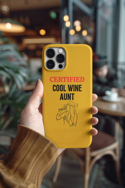 iPhone Case: Certified Cool Wine Aunt