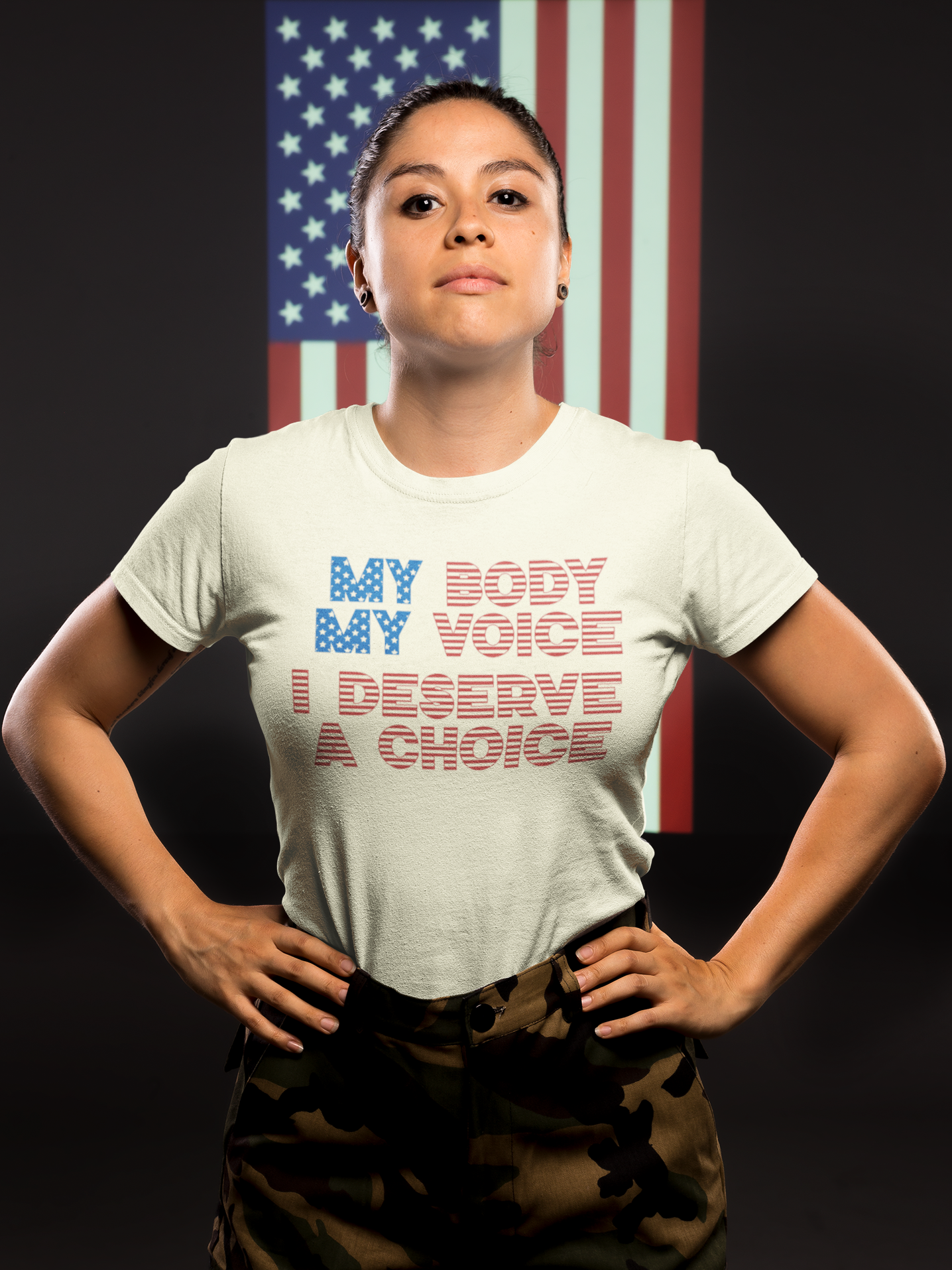 Empowerment Shirt: My Body, My Voice, I Deserve a Choice