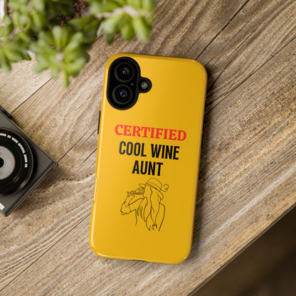 iPhone Case: Certified Cool Wine Aunt