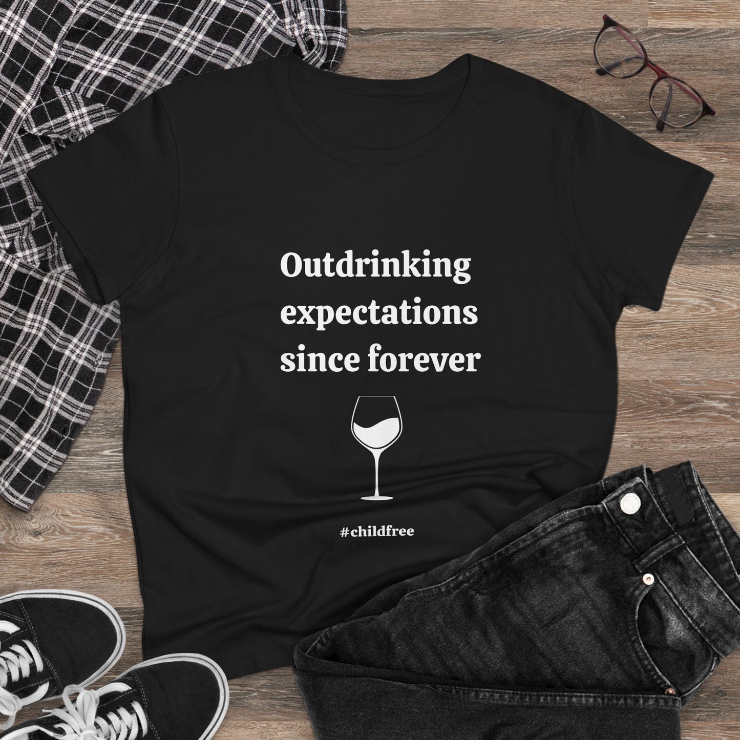 Midweight Cotton Tee: Outdrinking expectations since forever