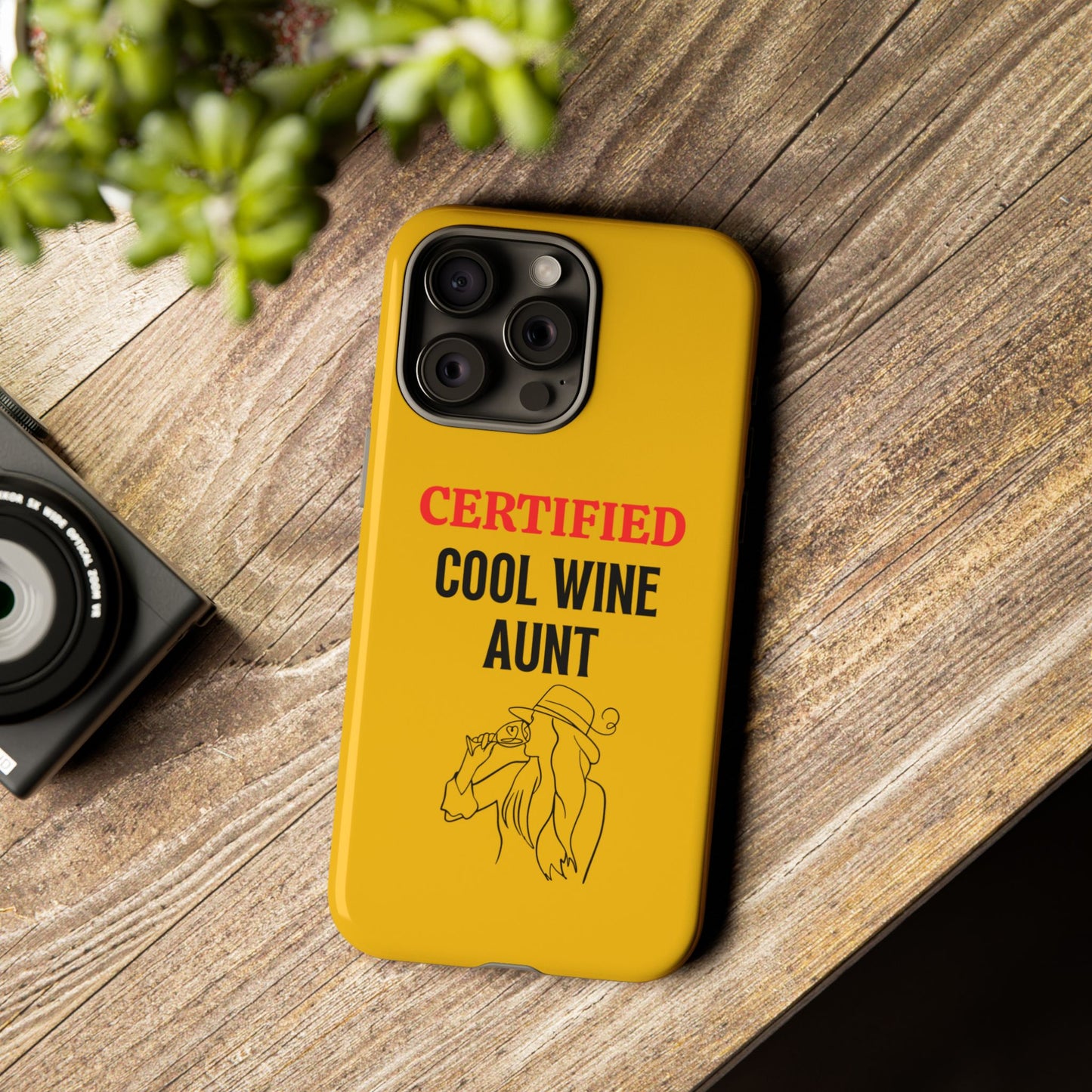 iPhone Case: Certified Cool Wine Aunt