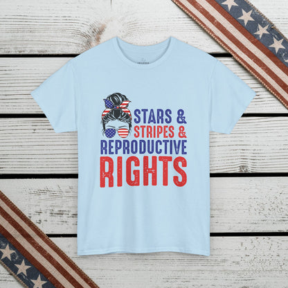 Independence Day T-shirt: Stars&Stripes, Reproductive Rights