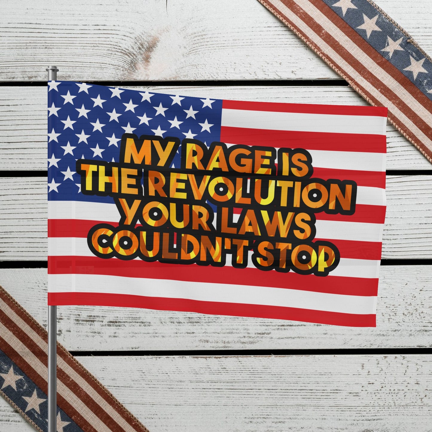 Flag: My Rage is The Revolution Your Laws Couldn't Stop