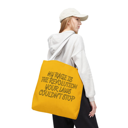 Patriotic Protest Tote Bag: My Rage is the Revolution Your Laws Couldn't Stop