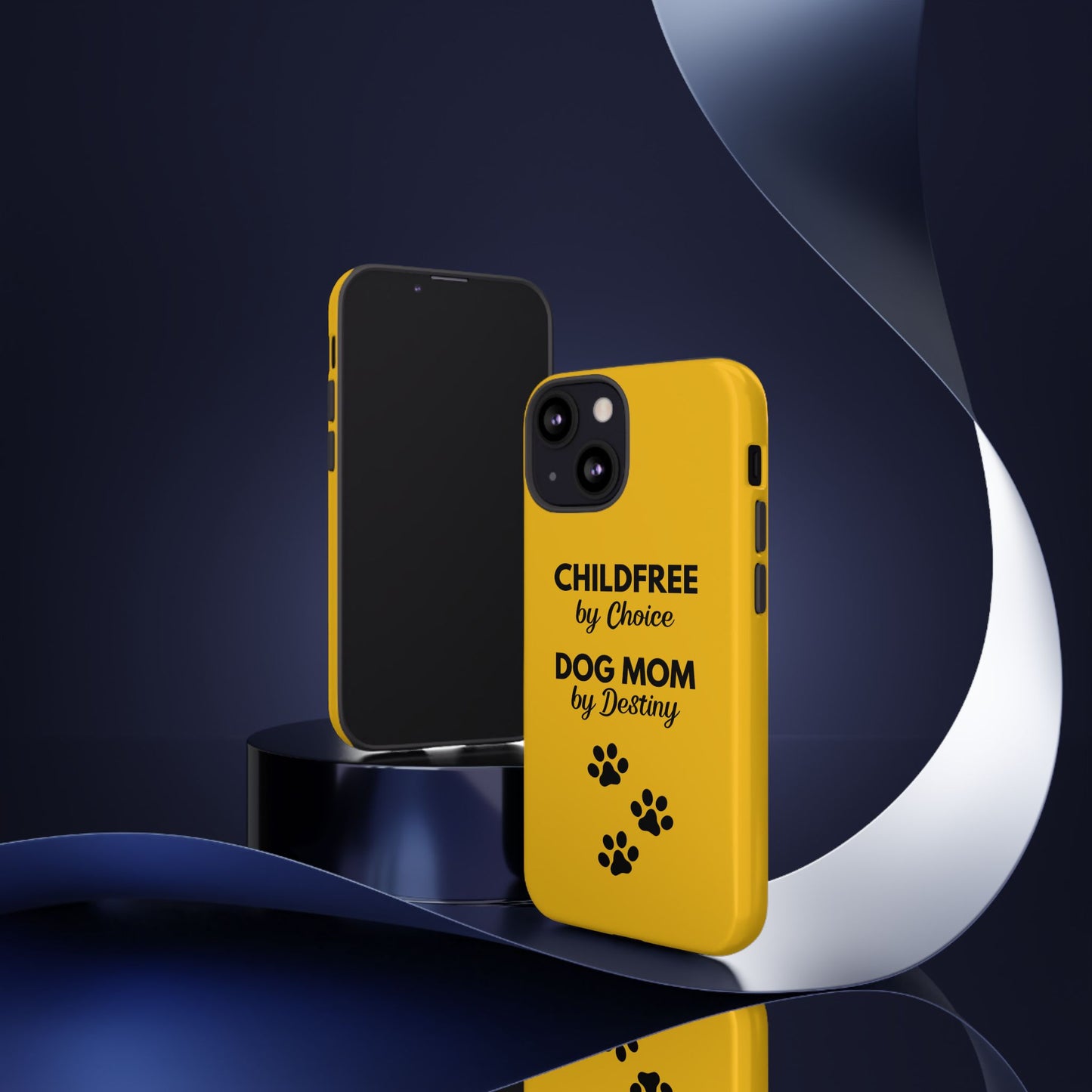 iPhone Case: Childfree by Choice, Dog Mom by Destiny