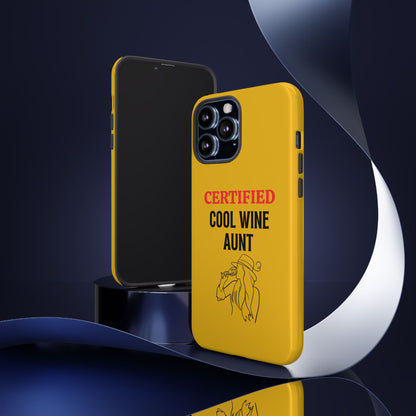 iPhone Case: Certified Cool Wine Aunt