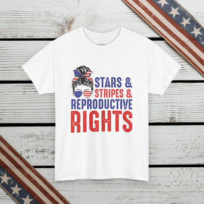 Independence Day T-shirt: Stars&Stripes, Reproductive Rights