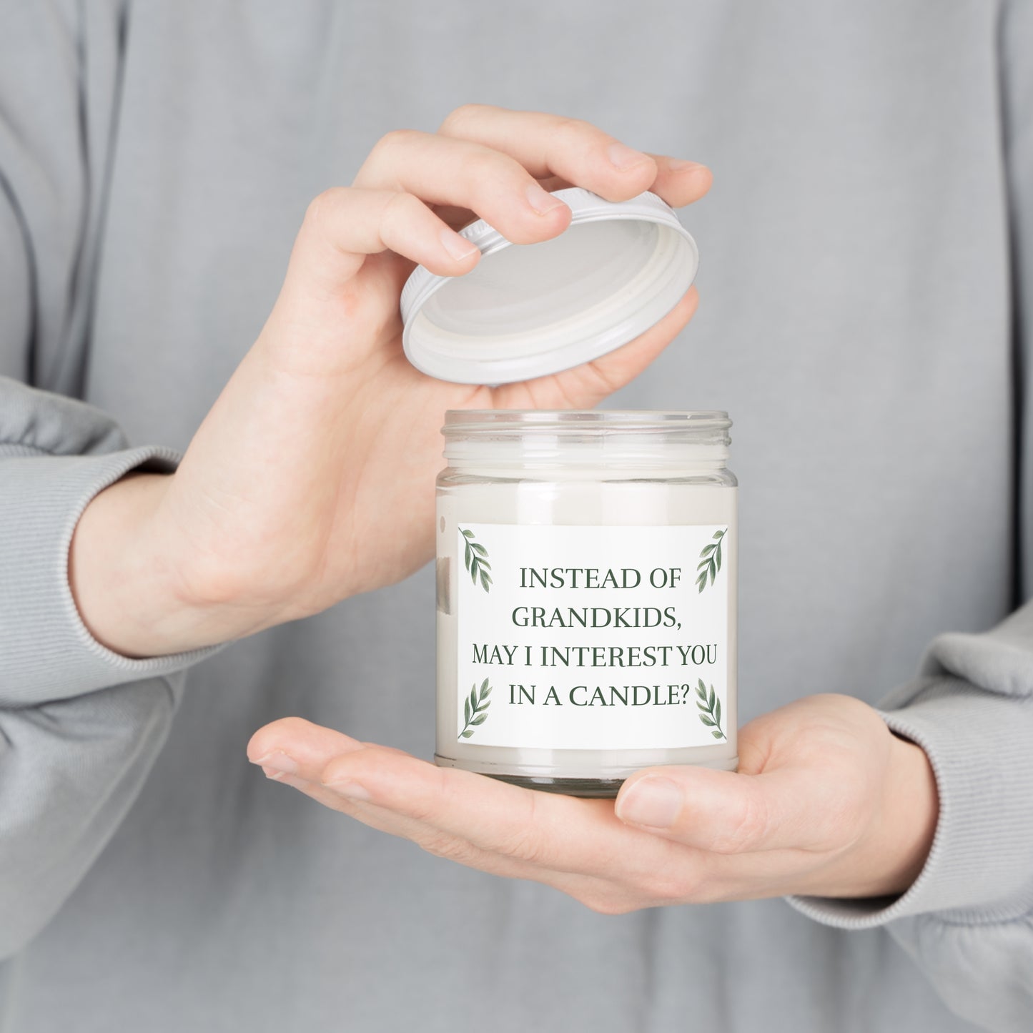 Funny Scented Candle: Instead of Grandkids, May i Interest You in a Candle ?
