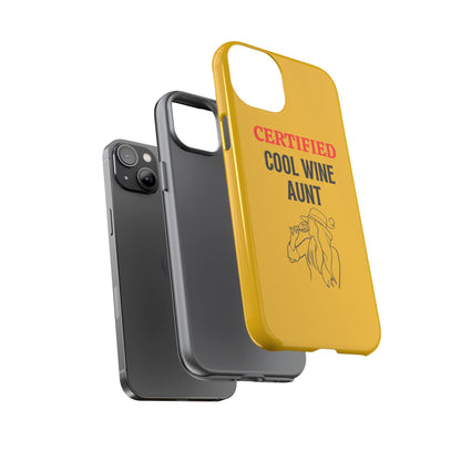 iPhone Case: Certified Cool Wine Aunt